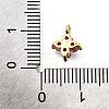 Brass Micro Pave Cubic Zirconia Pendants KK-D356-07E-G-3