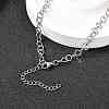 5MM 304 Stainless Steel Rhombus Link Chain Necklaces for Women Men NJEW-A054-02P-2