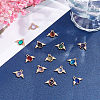 28Pcs 14 Colors Faceted Glass Pendants GLAA-PH0001-21-3