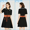 2Pcs 2 Colors Imitation Leather Wrap Around Waist Bands AJEW-CP0008-08B-5