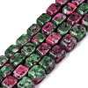 Natural Ruby in Zoisite Beads Strands G-Q608-10J-2