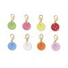 Acrylic Sewing Buttons Pendant Decorations HJEW-JM04109-01-2
