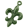 Tibetan Style Alloy Metal Fleur De Lis Pendants LS-EA8747Y-AB-1
