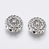 Tibetan Style Alloy Beads TIBEB-R022-AS-LF-2