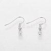 Grade A Silver Color Plated Iron Earring Hooks X-EC135-S-NF-3