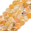 Natural Yellow Botswana Agate Beads Strands G-F790-H04-02-2