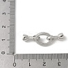 Brass Micro Pave Clear Cubic Zirconia Fold Over Clasps KK-M320-11P-3