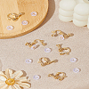 Brass Clip-on Earring Findings KK-LP0002-11G-1