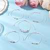 5Pcs 5 Styles Natural Rose Quartz Braided Bead Bracelets BJEW-JB11681-03-3