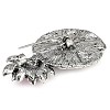 Zinc Alloy Colorful Rhinestone Brooch LS-JEWB-U011-03AS-02-2