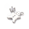 Rack Plating Brass with Cubic Zirconia Pendants KK-Q010-13P-2