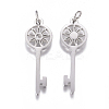 316 Surgical Stainless Steel Pendants STAS-L242-06P-2