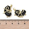 Real 18K Gold Plated Brass Glass Pendants KK-R161-02G-03-3