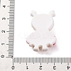 Christmas Duck Theme Opaque Resin Cabochons RESI-Q010-03C-3