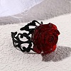 Iron and Resin Cuff Open Rings FS-WGB0C08-01-4