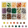 750Pcs 15 Styles Natural & Synthetic Gemstone Beads G-NB0003-88-1