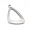 Tarnish Resistant Triangle Ring 304 Stainless Steel Pendants STAS-N073-20-1