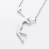 304 Stainless Steel Pendant Necklaces NJEW-F213-02-2