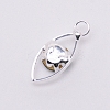 Glass Rhinestone Pendants PALLOY-WH0066-36P-02-2
