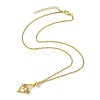 Crystal Cage Holder Necklace NJEW-JN04603-02-5