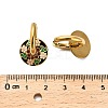 304 Stainless Steel Enamel Hoop Earrings LS-EJEW-Q040-01B-G-3