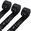 3M Double Sided Star Gold Stamping Flannelette Ribbons for Sewing Craft SRIB-GF0001-55C-1