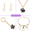 70Pcs 14 Styles Halloween Alloy Enamel Pendants ENAM-CJ0002-18-5