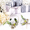 2Pcs 2 Style Silk Cloth Imitation Rose Corsage Boutonniere AJEW-CP0001-61A-5