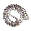 Electroplate Glass Beads Strands GLAA-Q101-02A-HP02-2