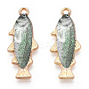 Alloy Enamel Pendants FIND-C037-16G-06-1-2