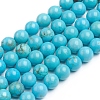 Natural Magnesite Beads Strands G-E559-01C-1