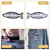 30Pcs Fish Embroidery Iron on Clothing Patches DIY-CA0006-99-4