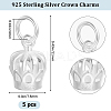 5Pcs 925 Sterling Silver Charms STER-BBC0002-19-2