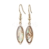 Natural Paua Shell Dangle Earrings EJEW-JE06274-03-2