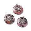 Natural Rhodonite Pendants G-P484-01P-06-1