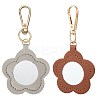 CutHollow 2Pcs 2 Colors PU Leather Pendant Decorations HJEW-CL0001-04A-6