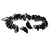 Fashionable Natural Obsidian Chips Beaded Bracelets TI6720-5-1