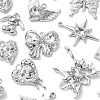 16Pcs 16 Style Rack Plating Alloy with Glass Pendants FIND-YW0003-31-2