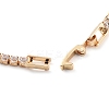 Clover Brass Micro Pave Cubic Zirconia Link Bracelets BJEW-C055-03G-3