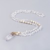 Natural Quartz Crystal Pendant Necklaces NJEW-I220-01-1