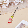 1Pc Resin & Alloy Mobile Straps AJEW-LP0006-21B-1