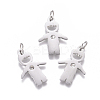316 Surgical Stainless Steel Pendants STAS-L242-03P-1