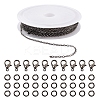 DIY 3m Brass Cable Chain Jewelry Making Kit DIY-YW0005-75B-1