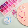 480g 24 Colors Glass Round Seed Beads SEED-CJ0001-12-6