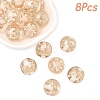 8Pcs Transparent Resin Beads RESI-YW0005-96B-1