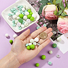 64Pcs Round & Rondelle Food Grade Eco-Friendly Silicone Beads SIL-SP0001-19B-4
