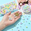 36Pcs 6 Colors Opaque Acrylic Beads MACR-YW0003-24A-3