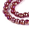 Electroplate Opaque Glass Beads Strands GLAA-T032-P6mm-AB23-3