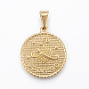 Real 18K Gold Plated 304 Stainless Steel Pendants X-STAS-H372-01H-1