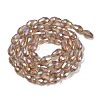 Transparent Electroplate Glass Beads Strands EGLA-N013-T6mm-B23-2